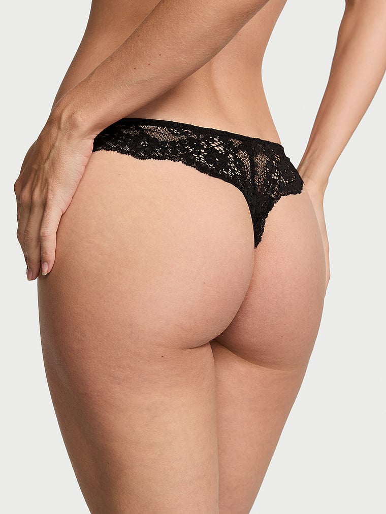 Tanga In Pizzo, Black, large