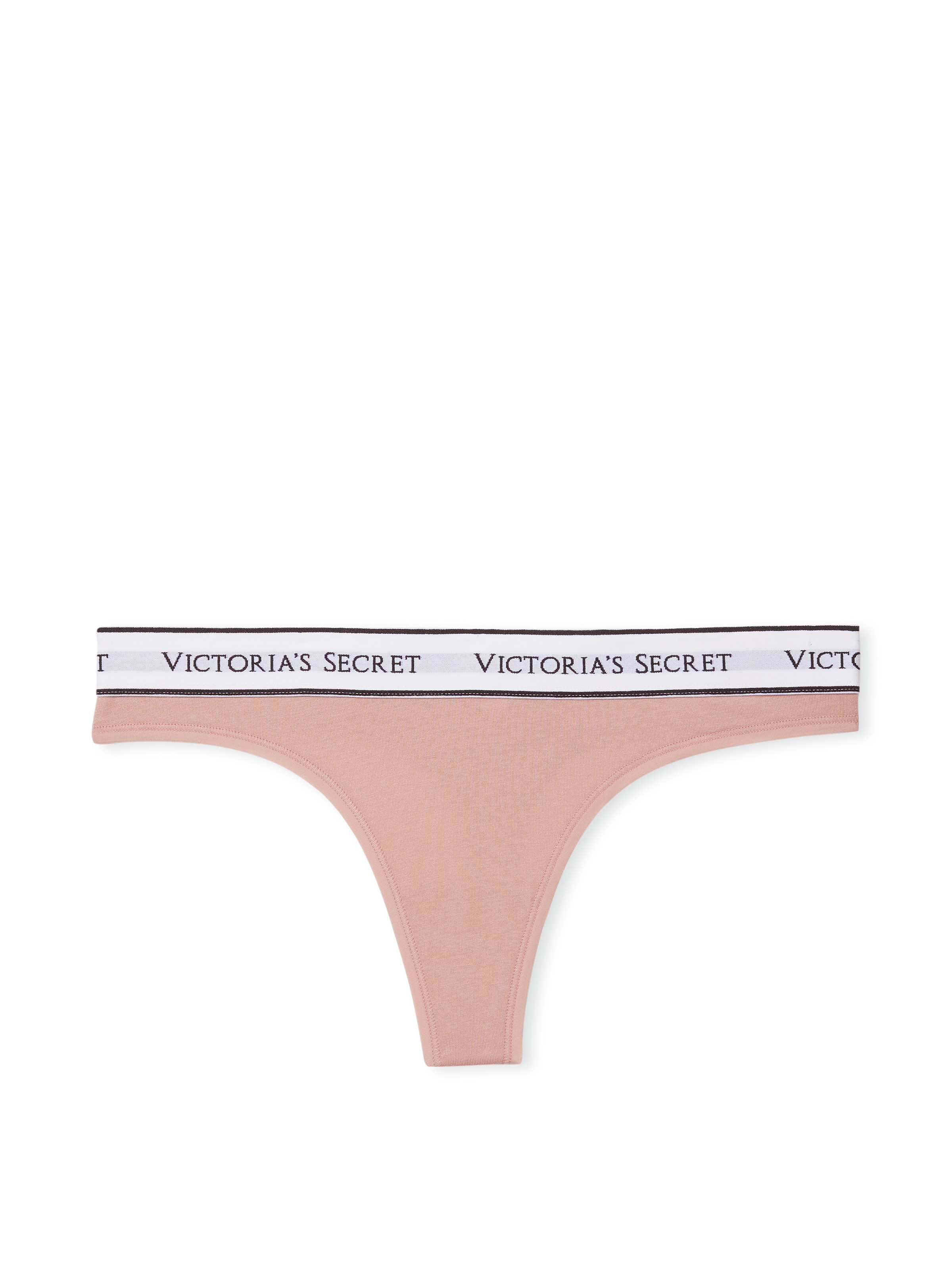 Tanga In Cotone Con Logo, Misty Rose, large