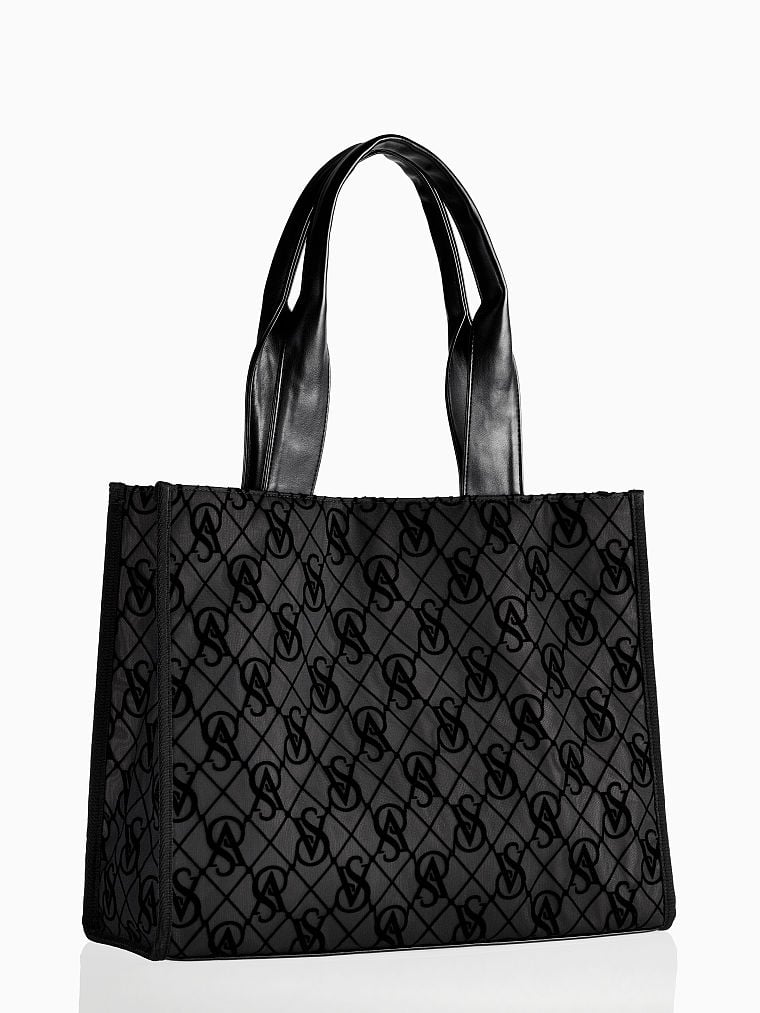 Borsa A Spalla In Mesh Con Logo, Black, large