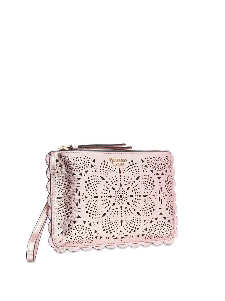 Pochette Da Polso Taglio Laser, Rose Gold, large