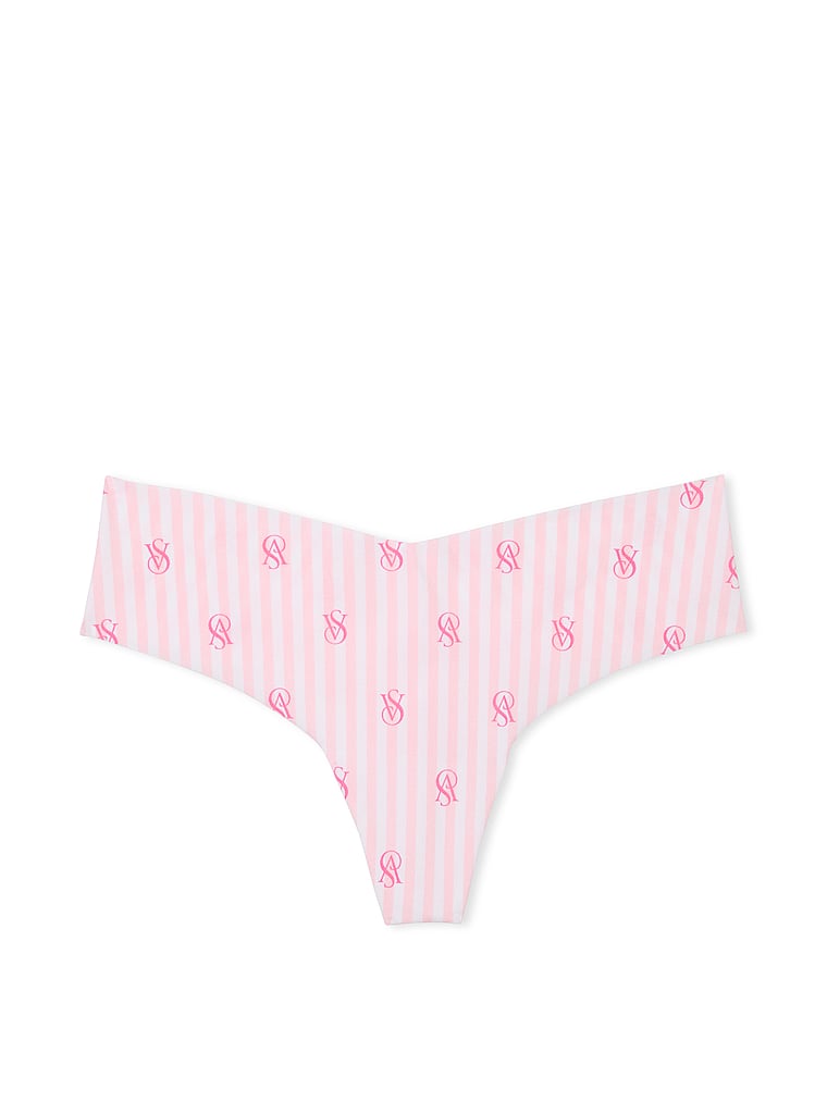 Tanga Senza Cuciture, Purest Pink Logo Stripes, large