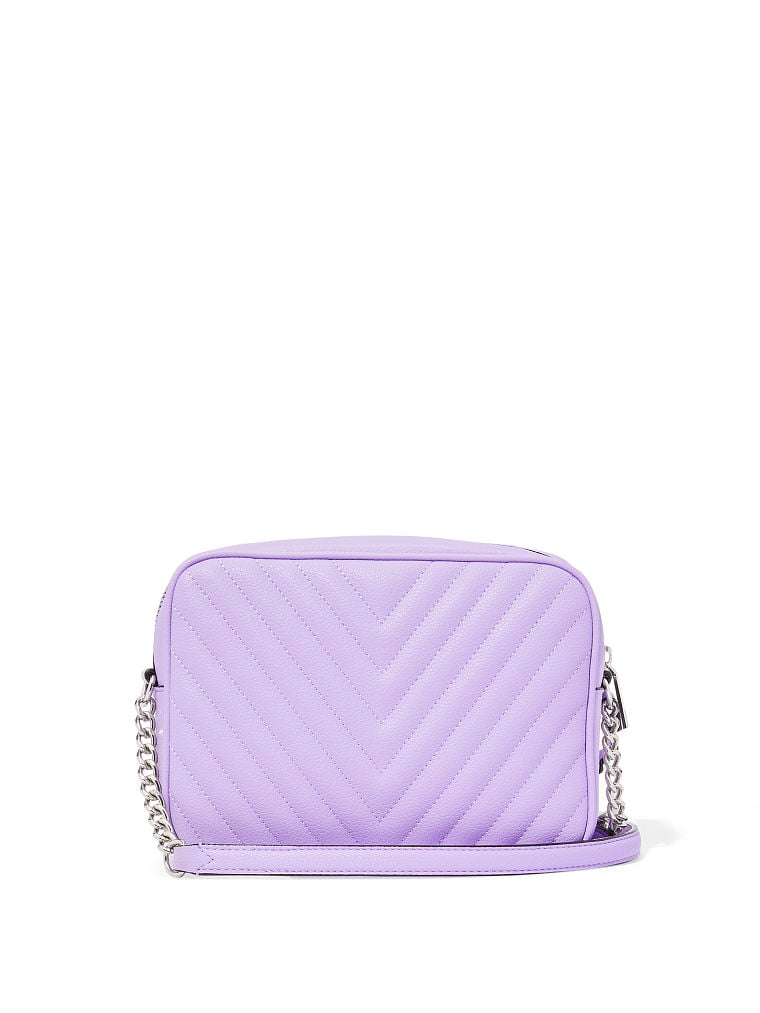 Borsa A Tracolla Con Cerniera Victoria, Lilac Stud, large