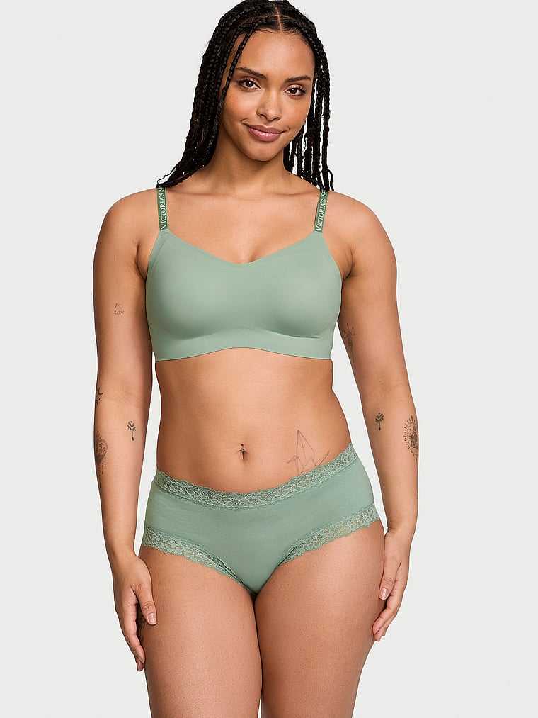 Reggiseno T-shirt Lounge Leggermente Imbottito, Seasalt Green, large