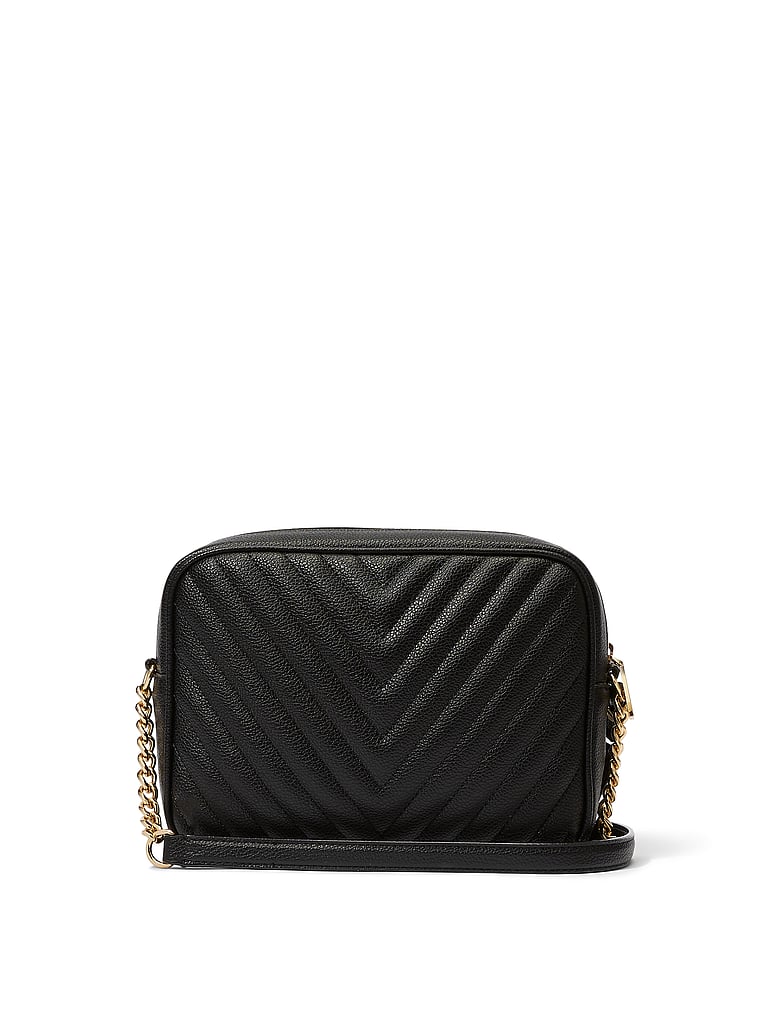 Borsa A Tracolla Con Cerniera Victoria, Black, large
