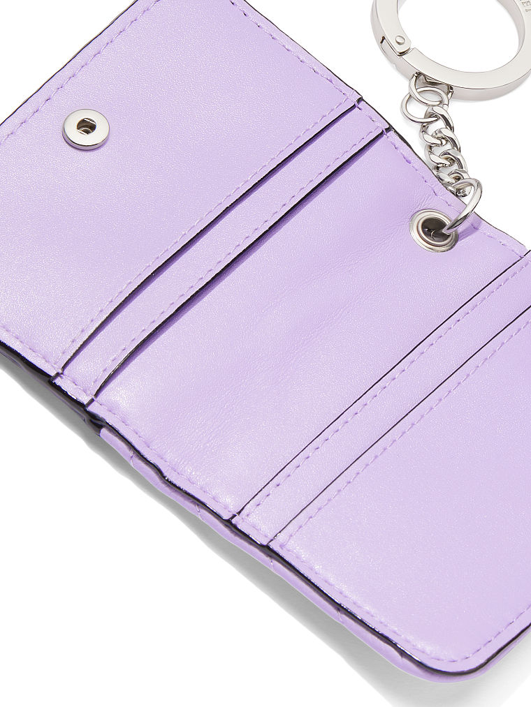 Porta Carte Ripiegabile Victoria, Lilac Stud, large