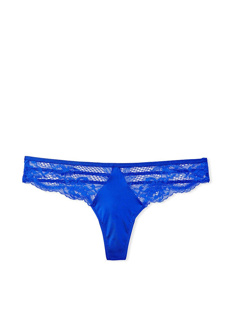 Tanga Con Finiture In Pizzo, Blue Oar, large