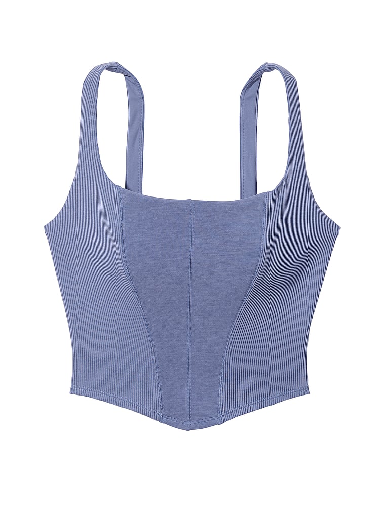 Tank Top Stile Corsetto Sandwashed, Velvet Morning Blue, large