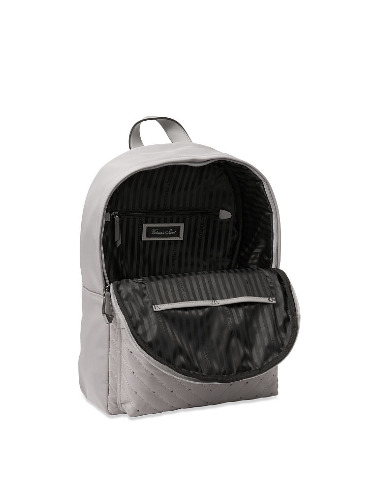 Zaino Con Borchie, Gray/Silver, large