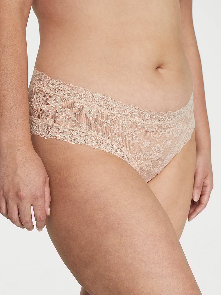 Slip Sgambato In Pizzo, Marzipan, large