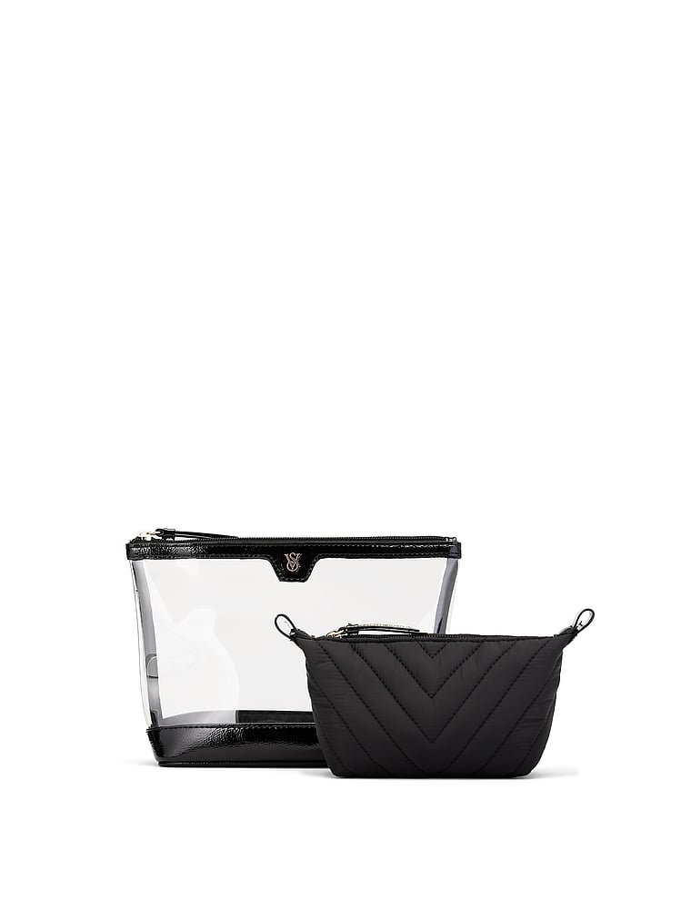 Trousse 2-in-1, Black V-Quilt, large