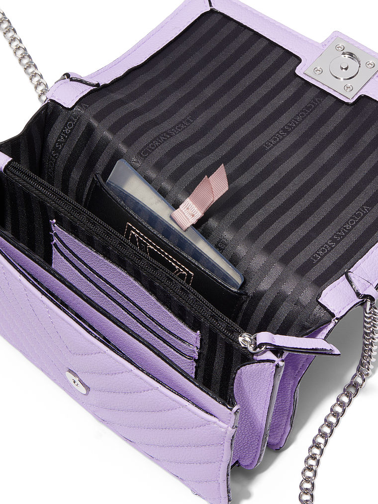 Borsa A Spalla Mini Victoria, Lilac Stud, large