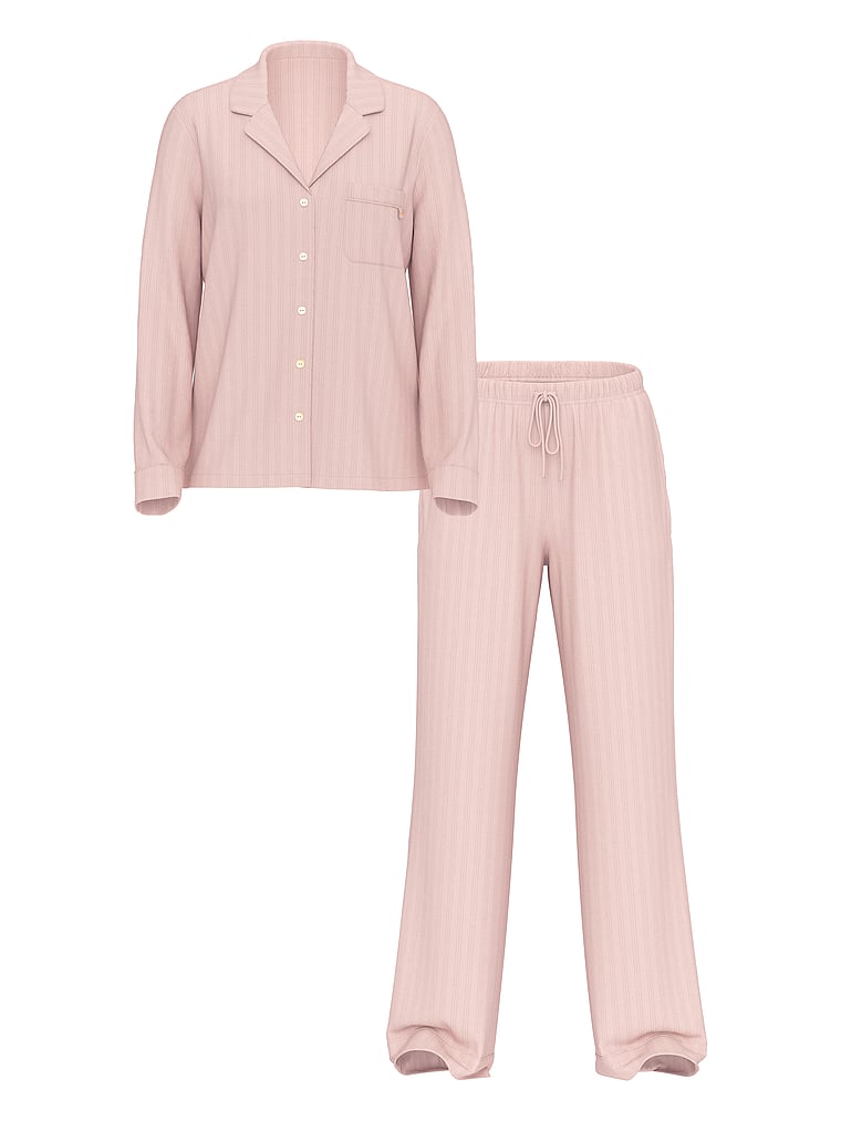 Ultra-fine Modal Long Pajama Set, Bare All, large
