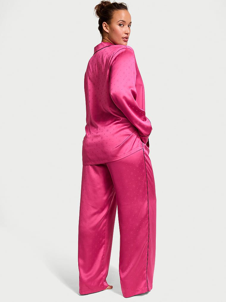 Pigiama Lungo In Raso, Luscious Rose, large
