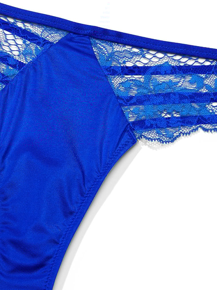 Tanga Con Finiture In Pizzo, Blue Oar, large