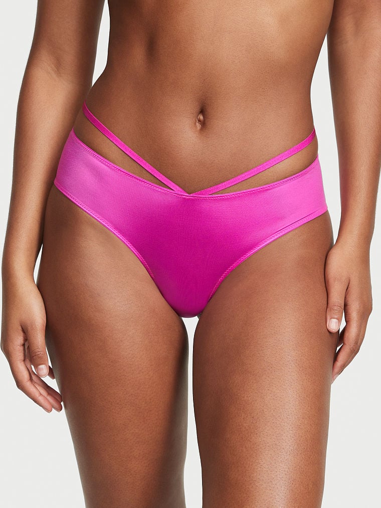 Slip Sgambato Con Laccetti So Obsessed, Fuchsia Frenzy, large