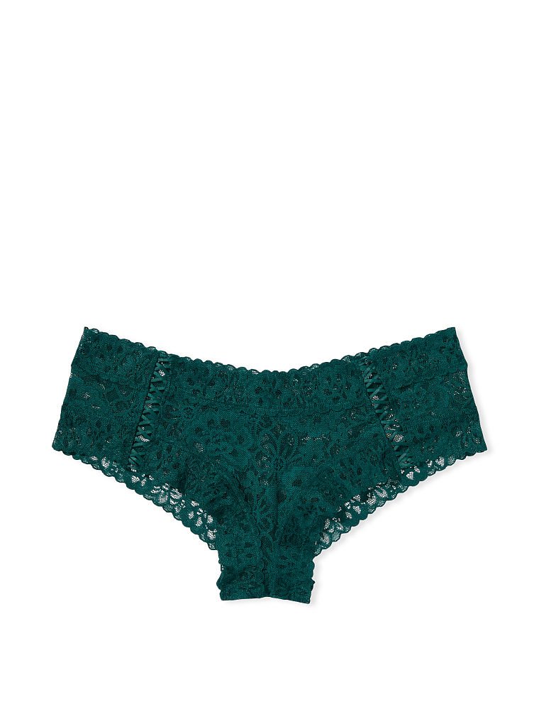 Slip Sgambato In Pizzo Con Dettagli Stringati, Description, large