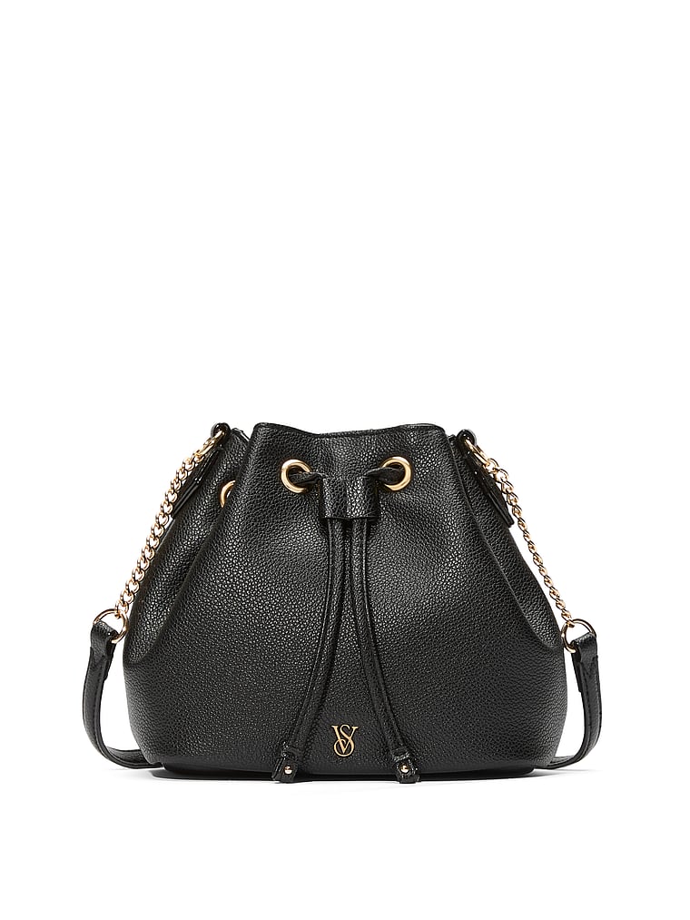 Mini Borsa A Secchiello, Black, large