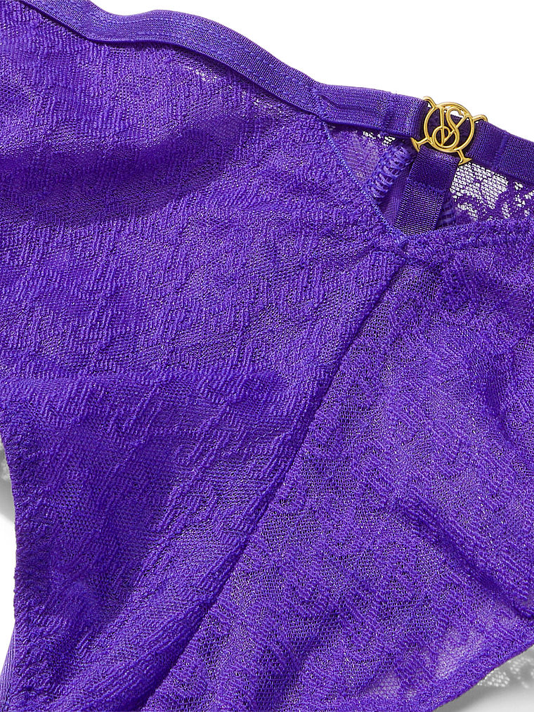 Slip Sgambato In Pizzo Icon By Victoria’s Secret, Purple Shock, large