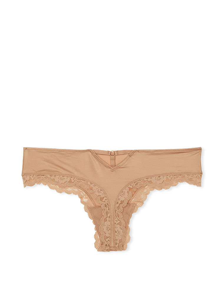 Tanga Liscio Con Cut-out Sul Retro, Sweet Praline, large