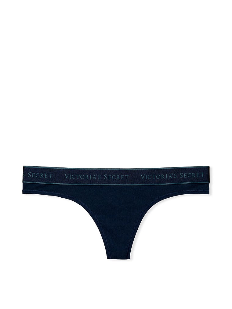 Tanga In Cotone Con Logo, Description, large