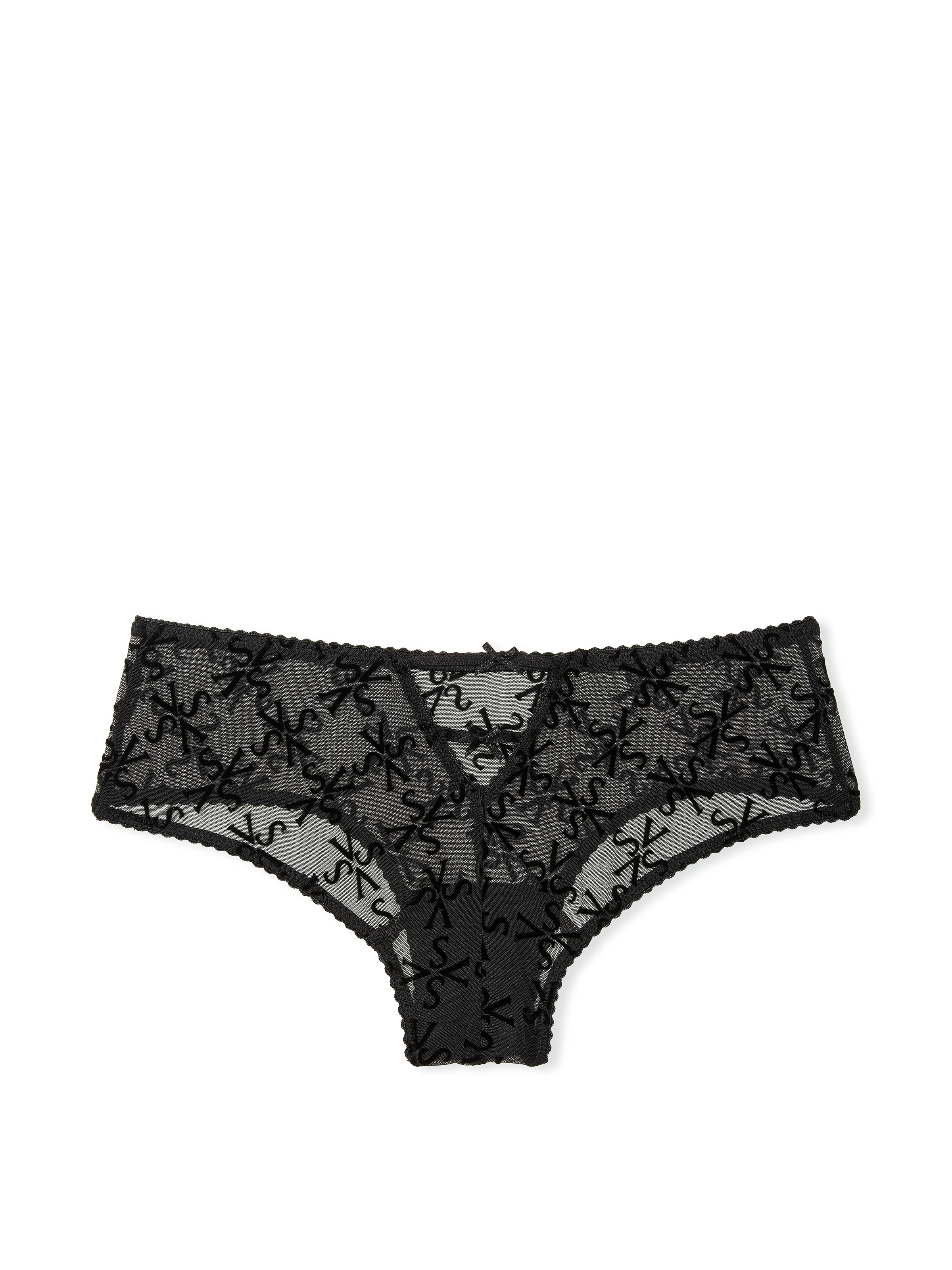 Slip Sgambato In Mesh Con Logo Floccato, Black Flocked VS, large