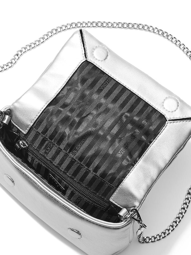 Mini Borsa Convertibile, Silver, large