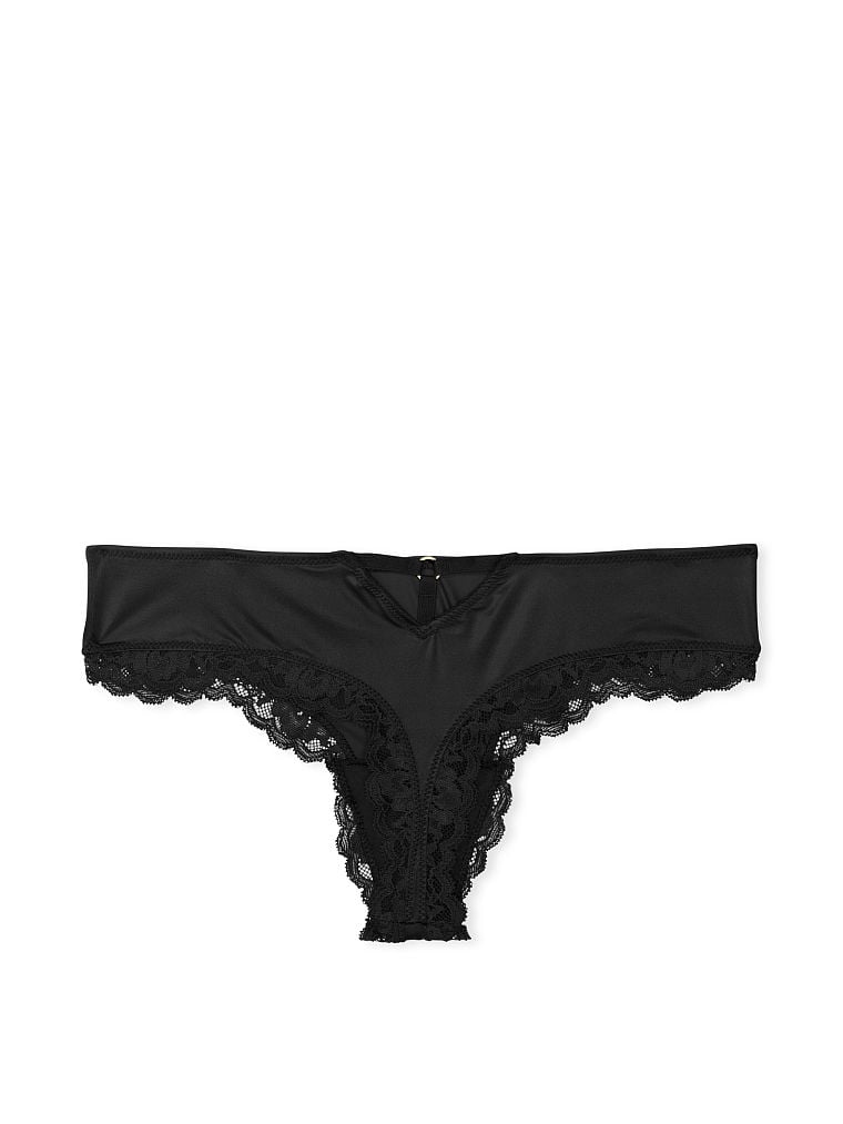 Tanga Liscio Con Cut-out Sul Retro, Black, large