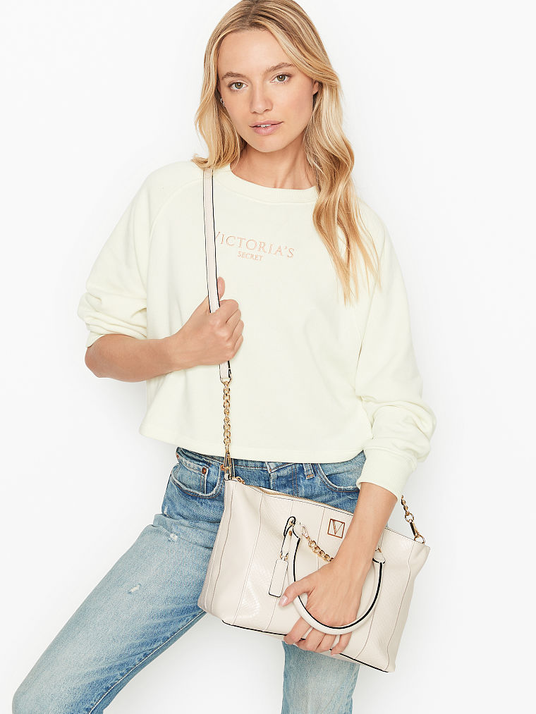  Victoria's Secret Blush Colorblock Borsa Shopping