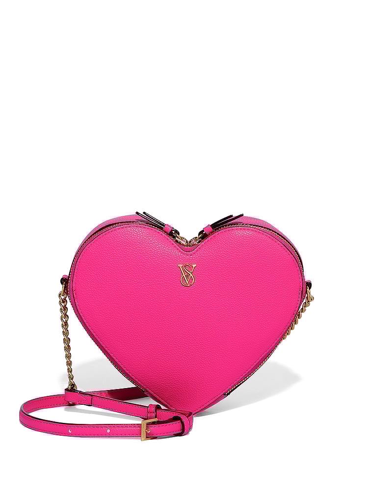 Borsa A Tracolla A Cuore, Hot Pink, large