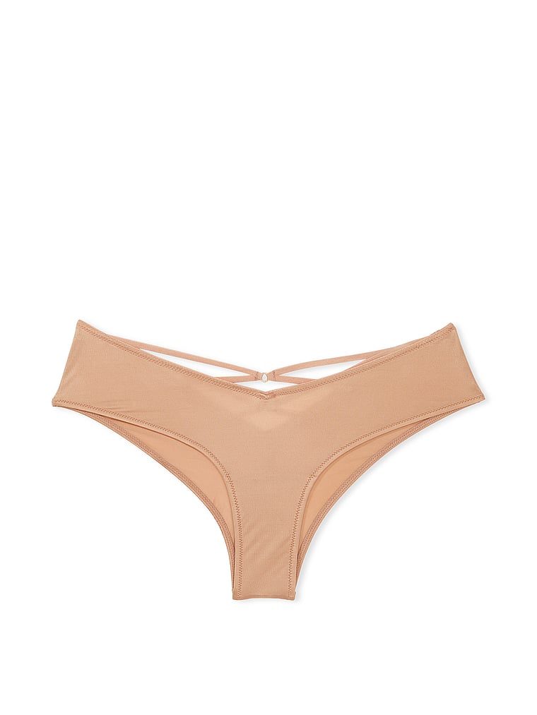 Slip Sgambato Con Laccetti Sul Lato Posteriore, Praline, large