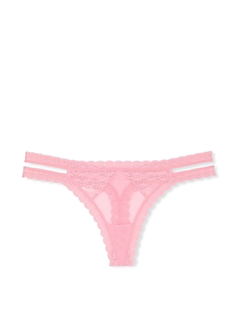 Tanga In Pizzo Con Margherite, Pink Hope, large