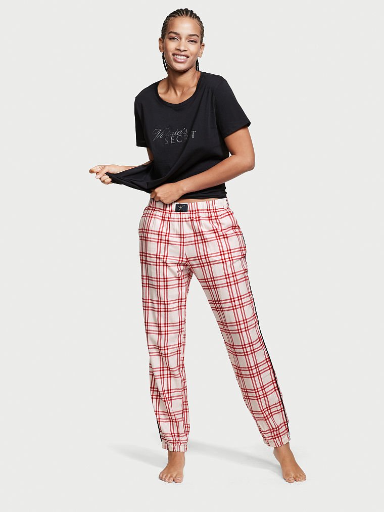 Flannel Jogger Tee-jama, Description, large