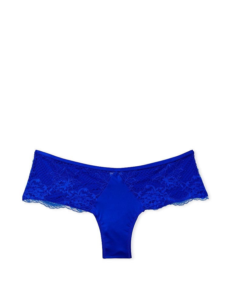 Slip Sgambato Con Finiture In Pizzo, Blue Oar, large