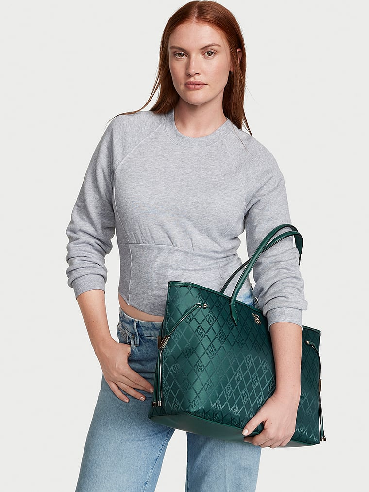 Borsa A Spalla Grande, Black Ivy Logo, large
