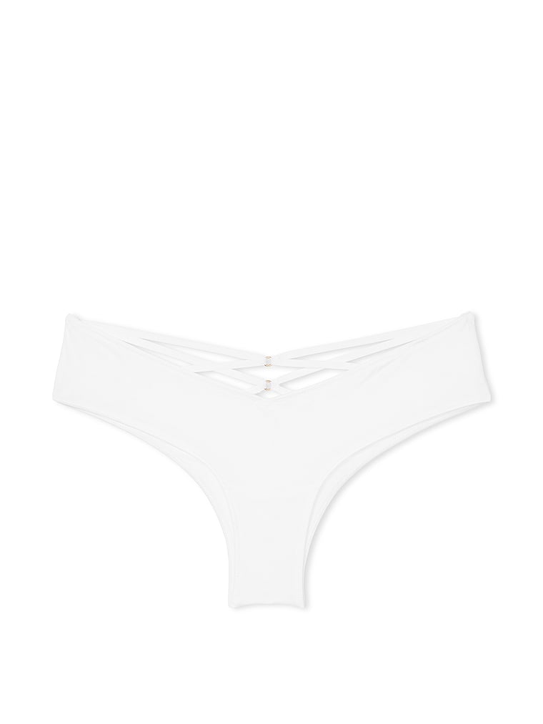 Slip Sgambato Con Laccetti Sul Lato Posteriore, Vs White, large