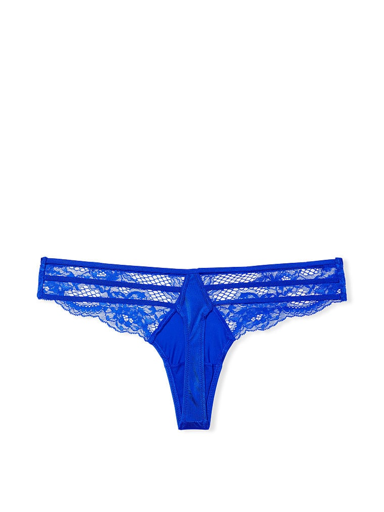 Tanga Con Finiture In Pizzo, Blue Oar, large