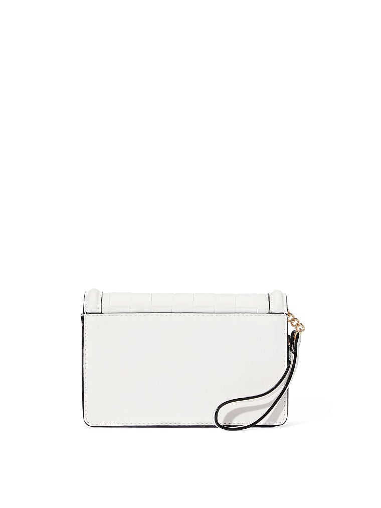 Pochette Da Polso Victoria, White Woven, large
