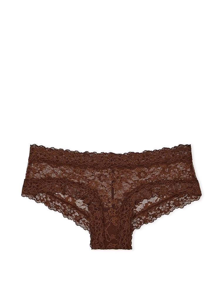 Slip Sgambato In Pizzo, Ganache, large