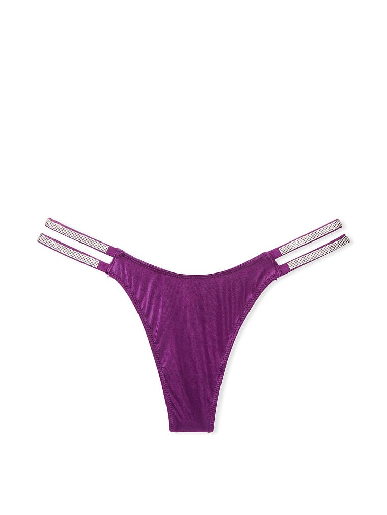 Tanga Liscio Con Fianchetti Doppi Brillanti, Grape Soda, large