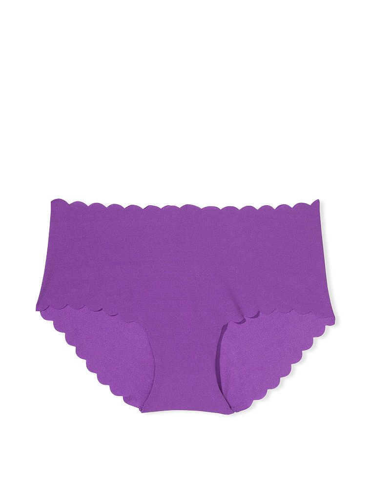 Slip Coprente Senza Cuciture Con Bordi Smerlati, Violetta, large