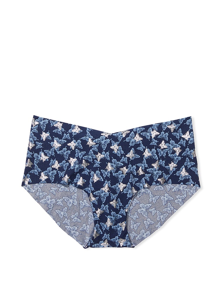 Slip Coprente Senza Cuciture, Noir Navy Butterflies, large