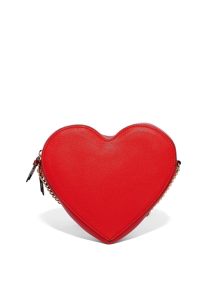 Borsa A Tracolla A Forma Di Cuore, Red, large