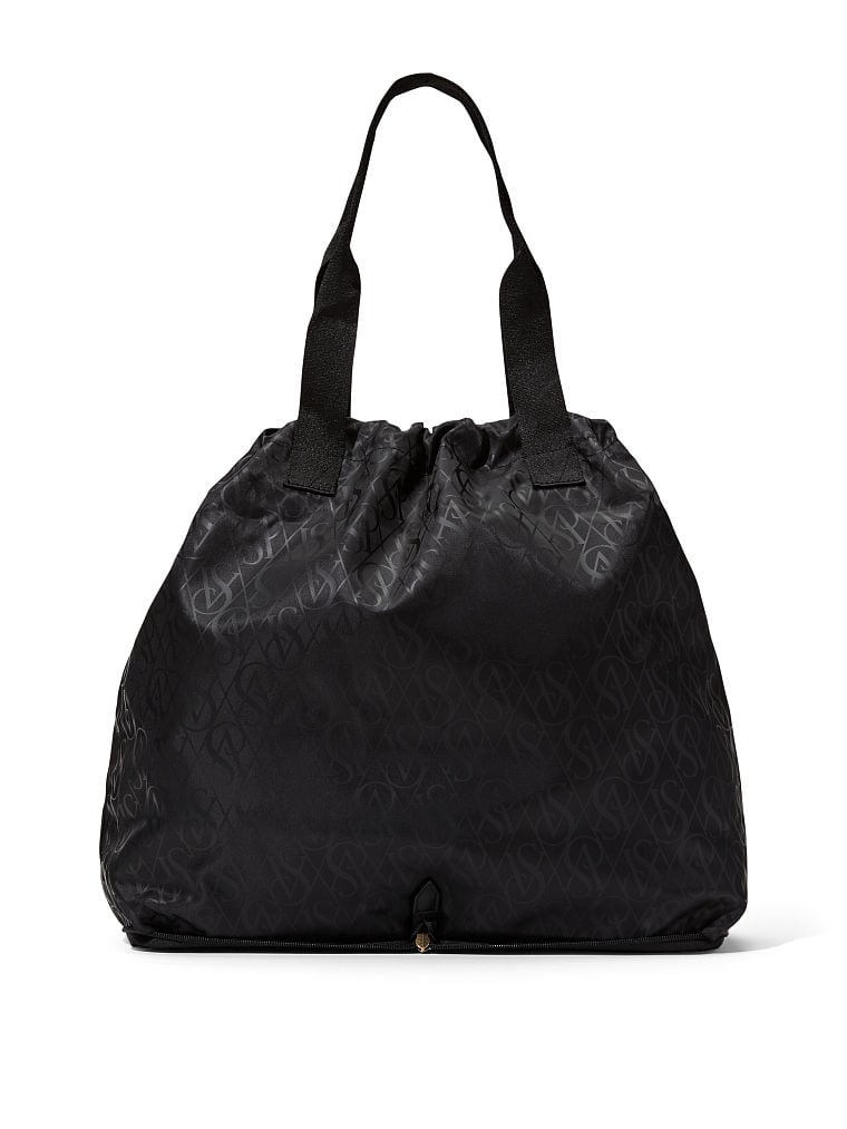 Borsa A Spalla Leggera E Ripiegabile, Black, large