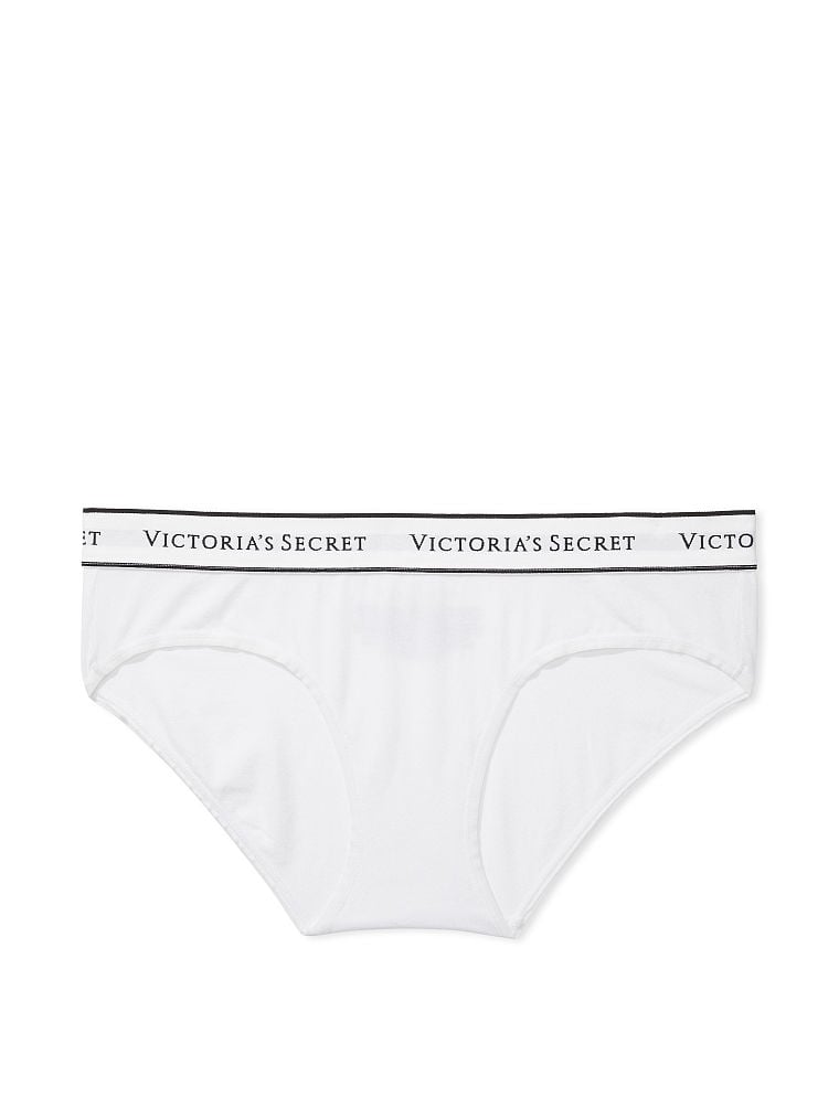 Slip Coprente In Cotone Con Logo, VS White, large