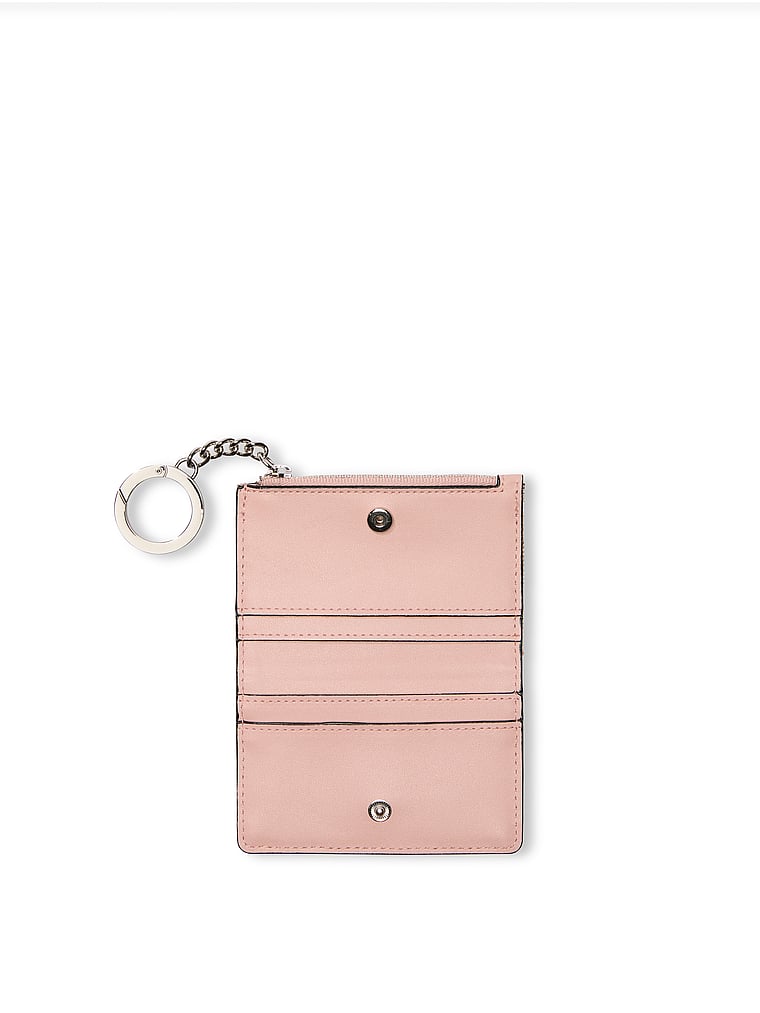 Foldover Card Case, Rose Gold, large