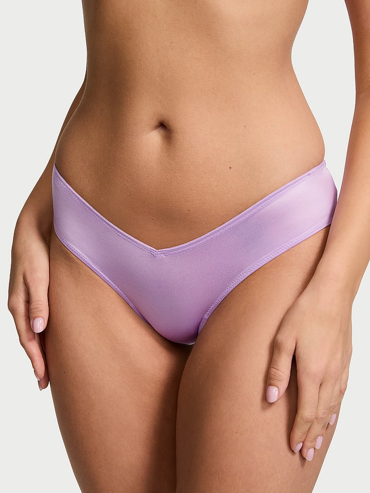 Slip Sgambato Con Laccetti Sul Lato Posteriore, Charmed Violet, large