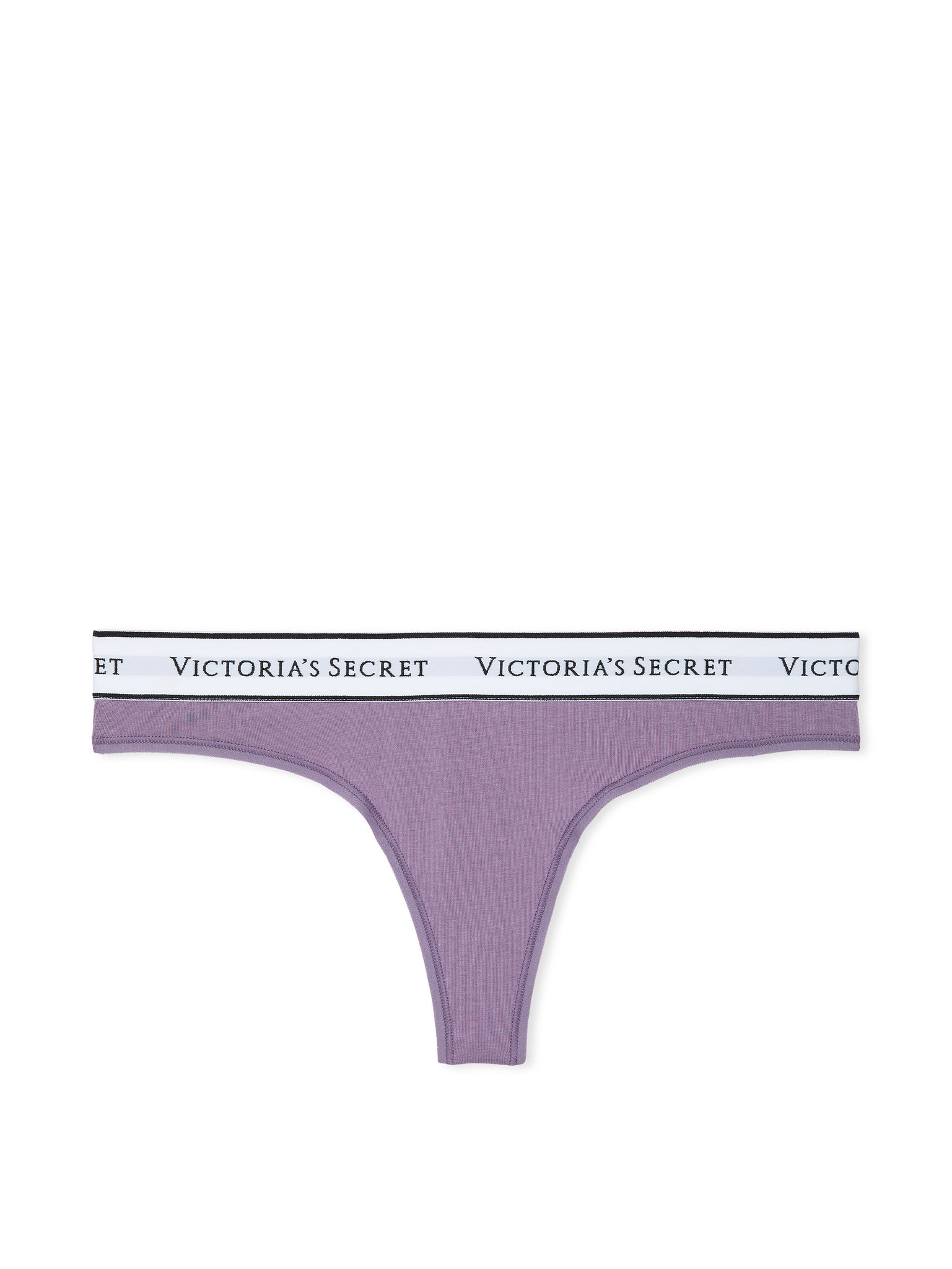 Tanga In Cotone Con Logo, Frozen Plum, large