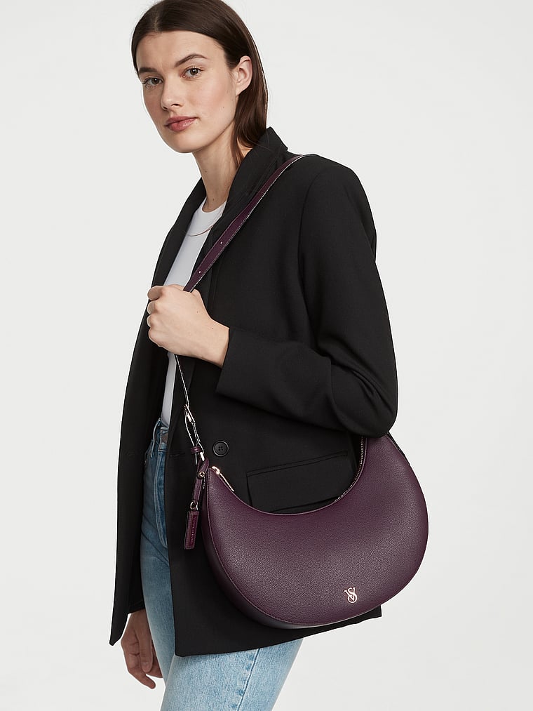 Borsa A Spalla A Forma Di Luna Crescente, Kir Pebble, large