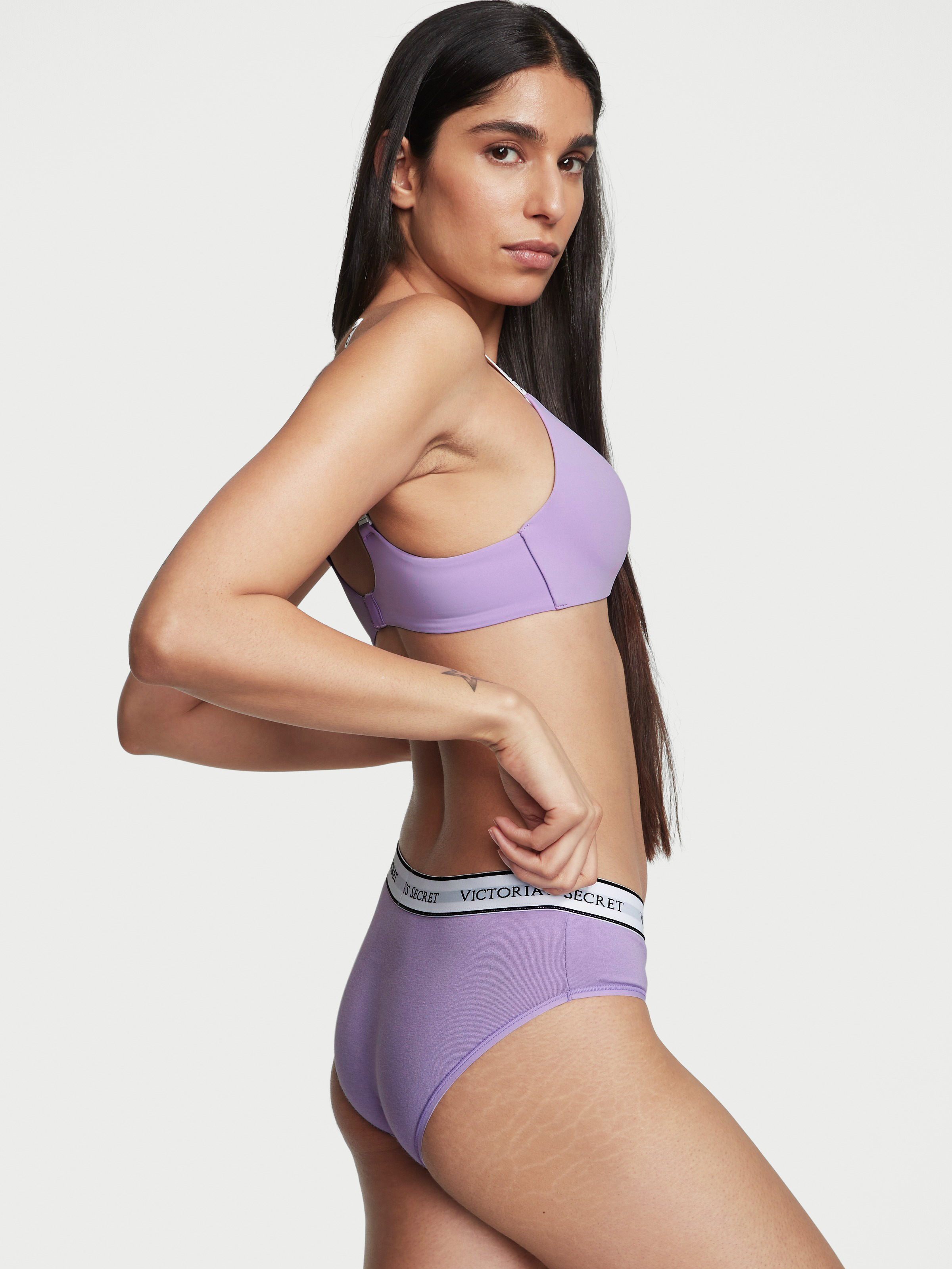 Slip Coprente In Cotone Con Logo, Description, large