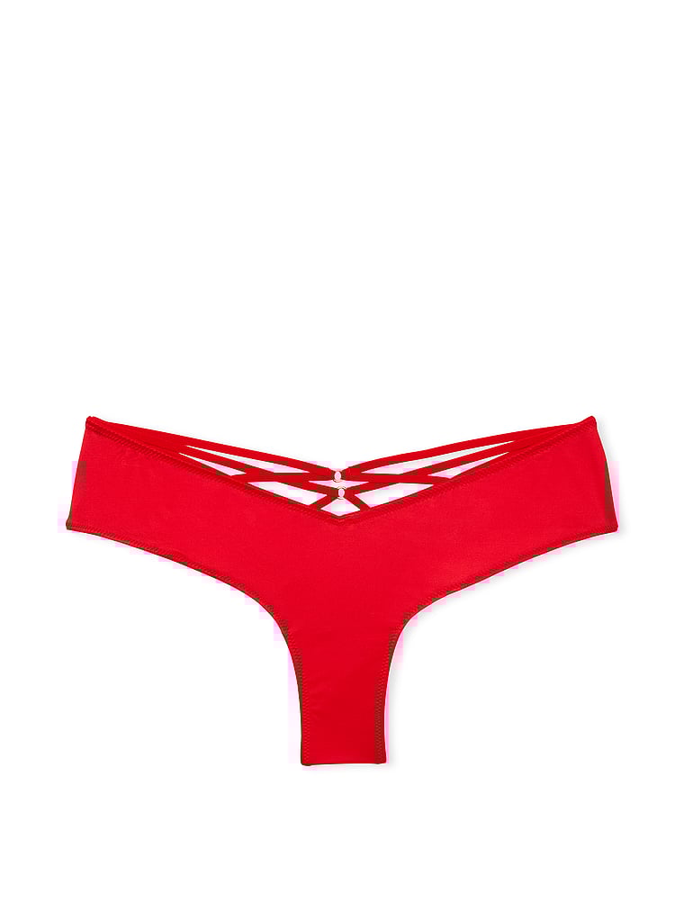 Slip Sgambato Con Laccetti Sul Lato Posteriore, Lipstick, large